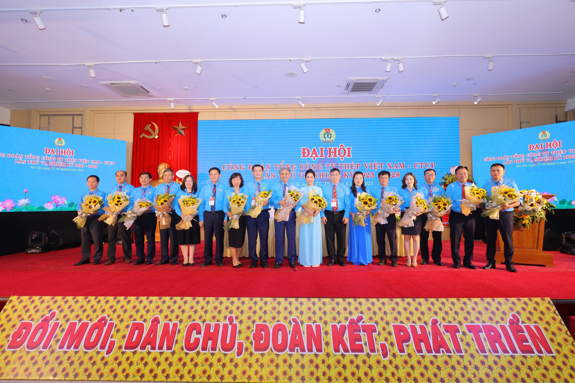 Đại hội VI Công đoàn Tổng công ty Thép Việt Nam - CTCP (VNSTEEL)  nhiệm kỳ 2023-2028 diễn ra thành công tốt đẹp