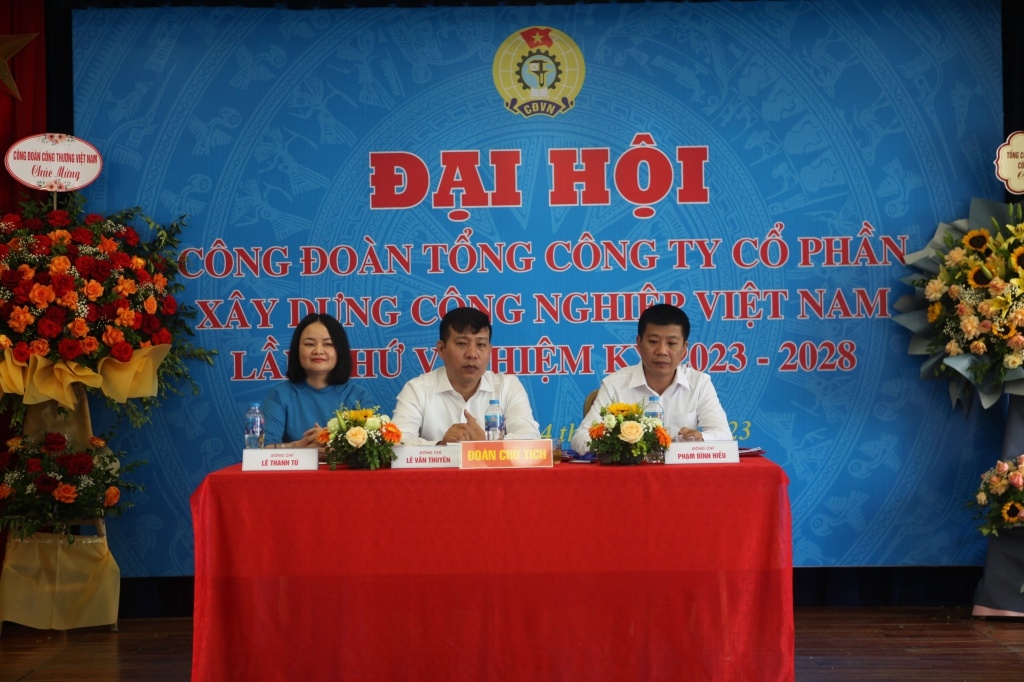 Công đoàn Tổng Công ty cổ phần Xây dựng công nghiệp Việt Nam tổ chức thành công Đại hội Công đoàn lần thứ V, nhiệm kỳ 2023-2028
