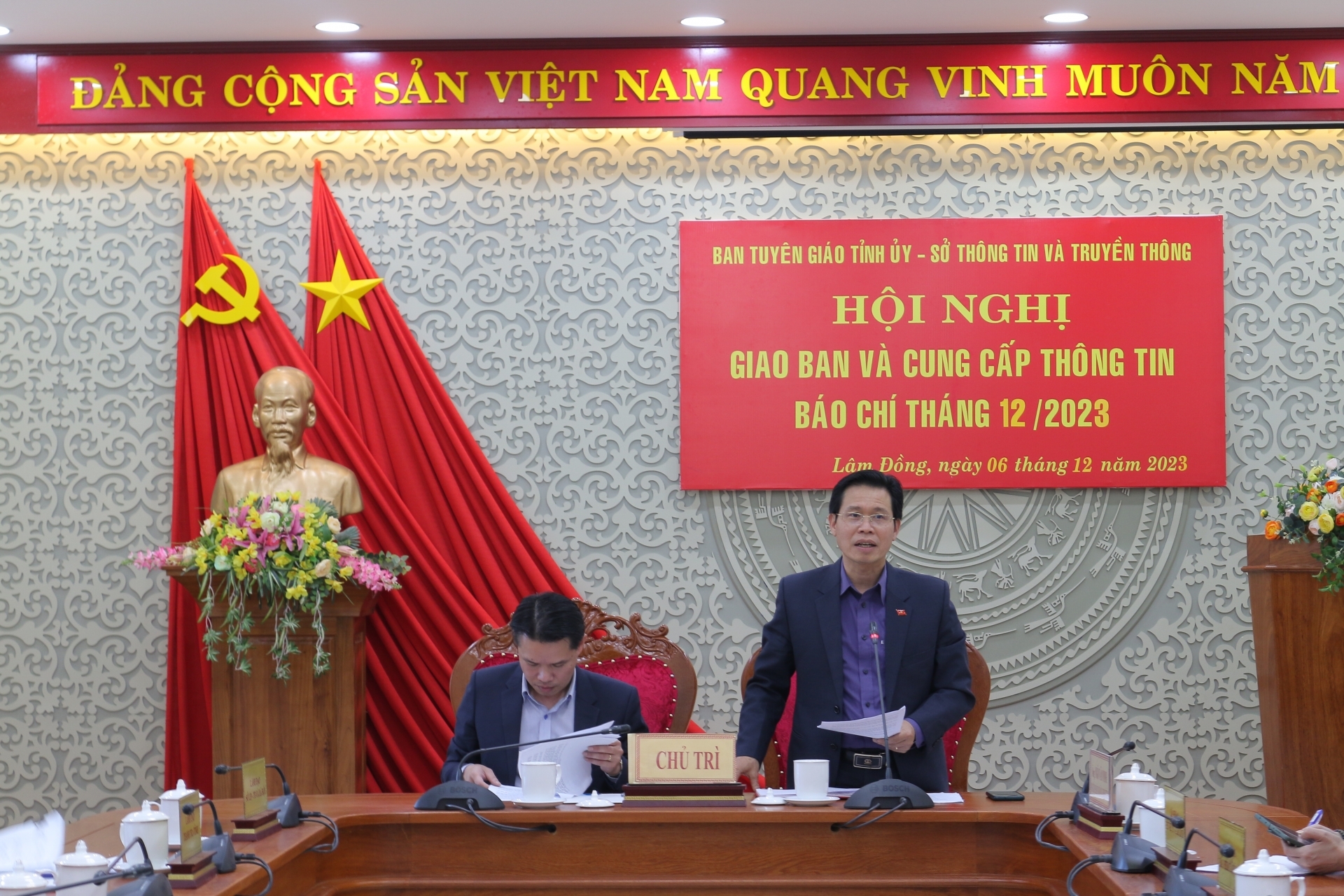 Lâm Đồng: Hội nghị giao ban báo chí tháng 12 năm 2023