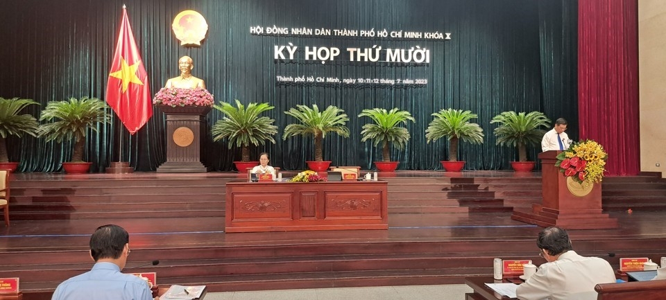 Kỳ họp thứ 10 HĐND TP Hồ Chí Minh khóa X nhiệm kỳ 2021-2026 sẽ thông qua hàng loạt Nghị quyết về dân sinh, quy hoạch, đô thị. Ảnh: Tân Tiến.