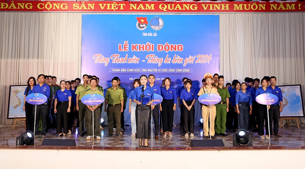 Đắk Lắk: Ra quân “Tháng Thanh niên” và chương trình “Tháng ba biên giới” tỉnh Đắk Lắk năm 2024