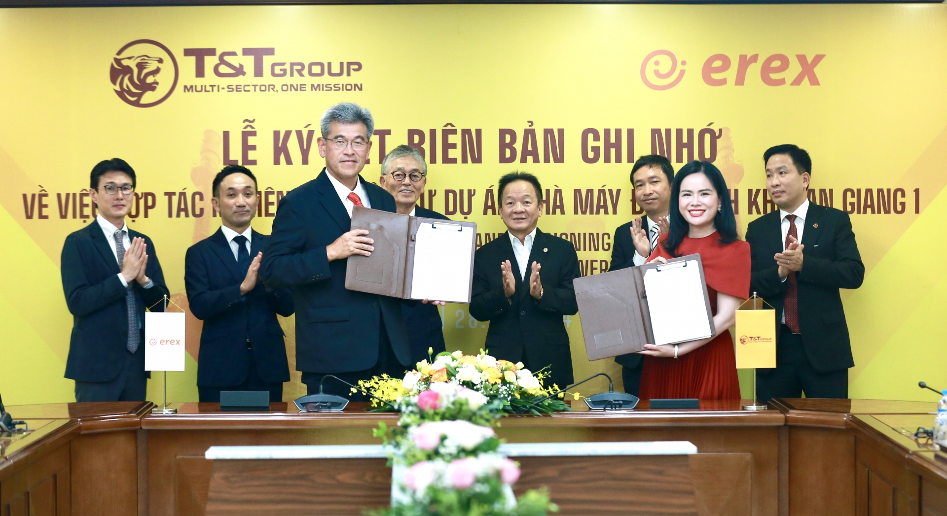 T&T Group và Tập đoàn Erex (Nhật Bản) hợp tác phát triển nhà máy điện sinh khối tại tỉnh An Giang