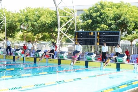 Hơn 400 vận động viên tham gia Giải bơi và Lặn vô địch trẻ quốc gia năm 2024