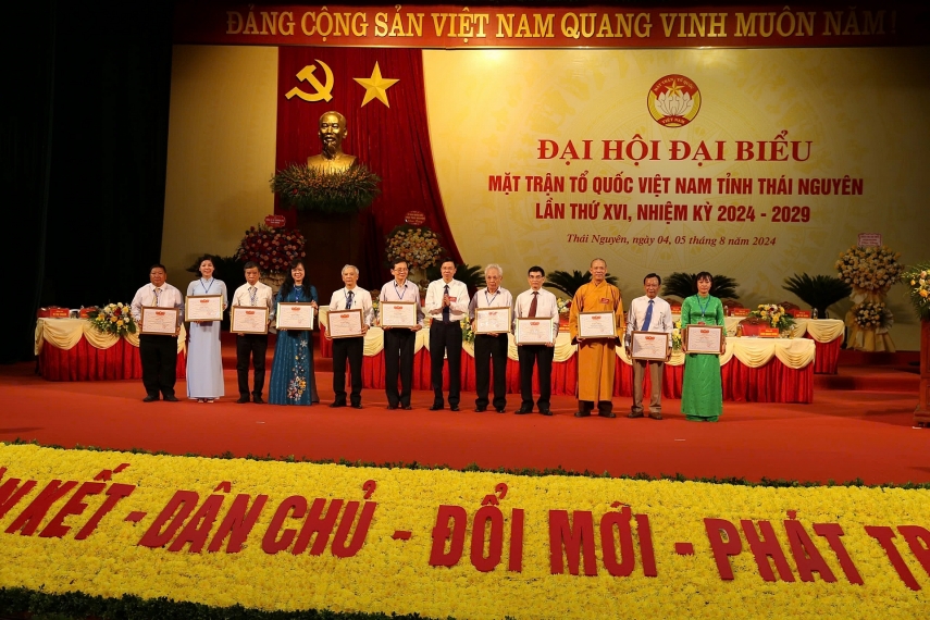 Đại hội đại biểu MTTQ Việt Nam tỉnh Thái Nguyên lần thứ XVI, nhiệm kỳ 2024 - 2029 thành công tốt đẹp