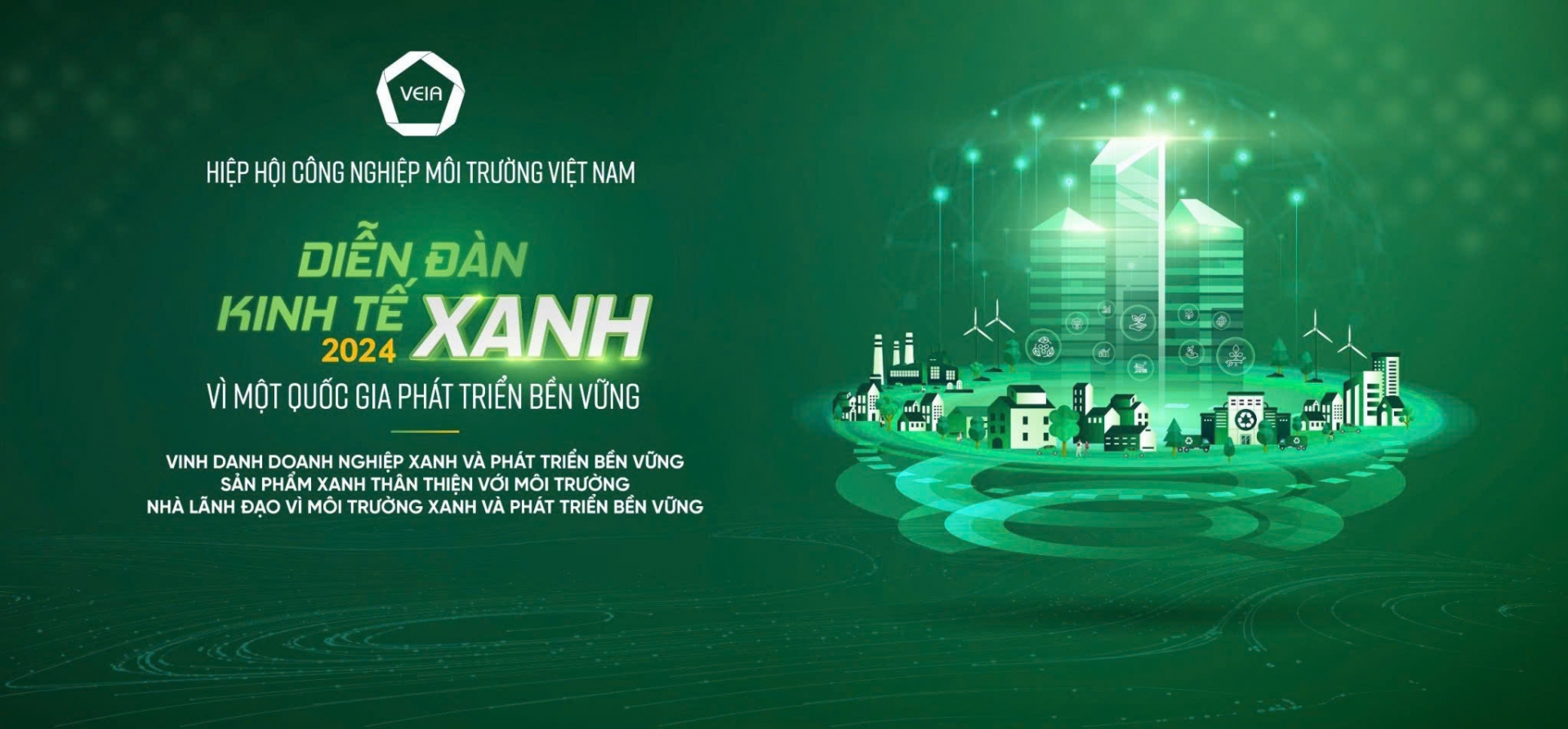 Mời tham dự chương trình "Diễn đàn Kinh tế xanh vì một Quốc gia phát triển bền vững năm 2024"