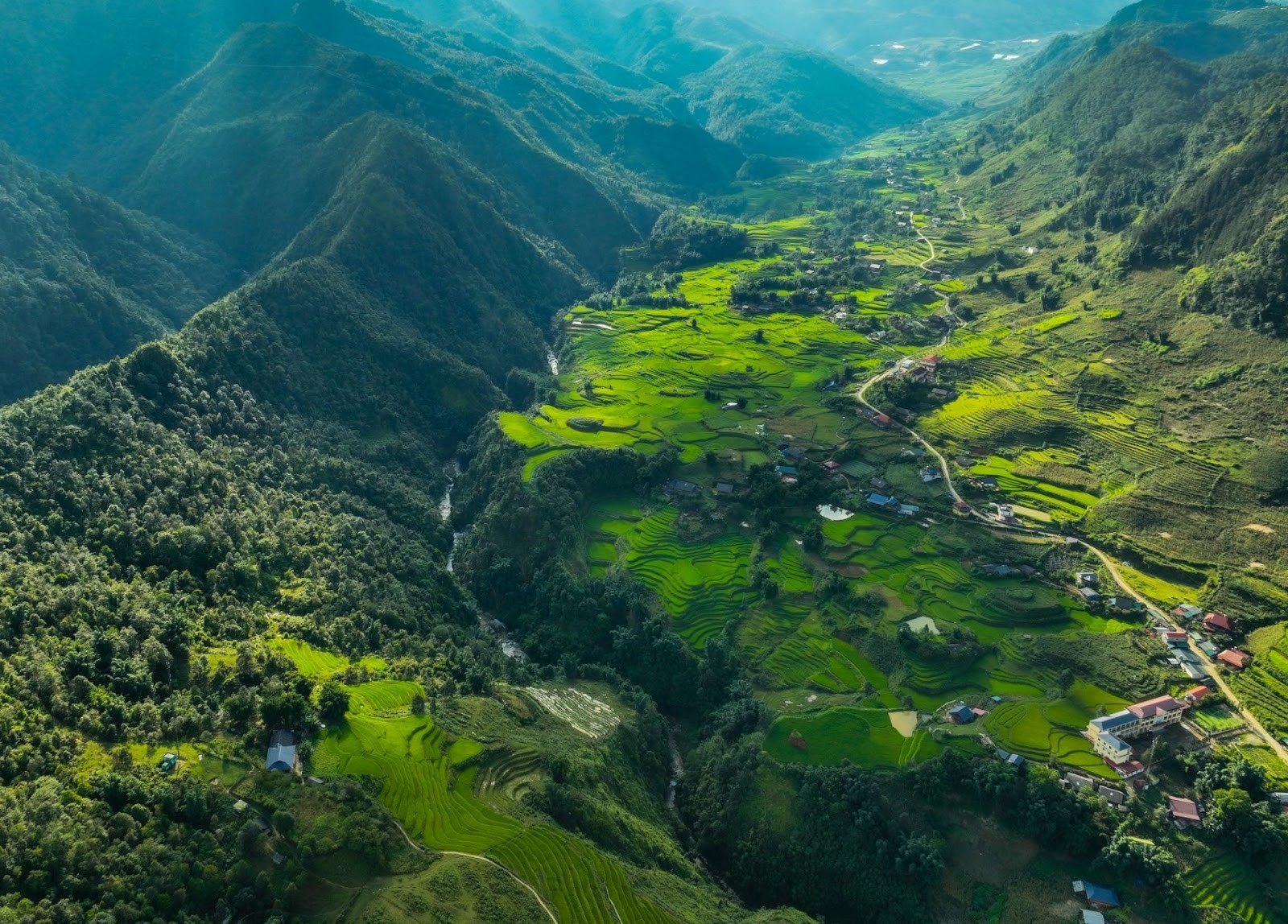 Vẻ đẹp siêu thực của Sa Pa mùa lúa xanh Vẻ đẹp siêu thực của Sa Pa mùa lúa xanh