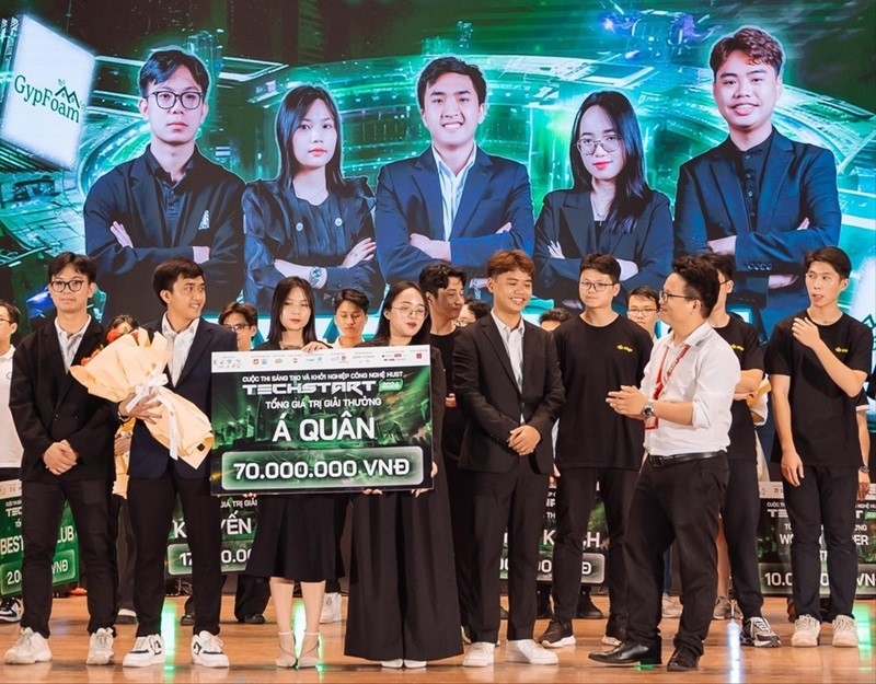 Đội GypFoam giành giải Á quân tại Hust Techstar 2024