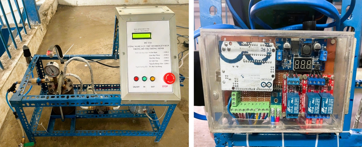 Hệ thống Công nghệ lưu trữ hydrogen rắn sau khi hoàn thiện.