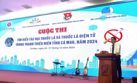 Cà Mau: Thanh thiếu niên thi “Tìm hiểu tác hại của thuốc lá và thuốc lá điện tử”