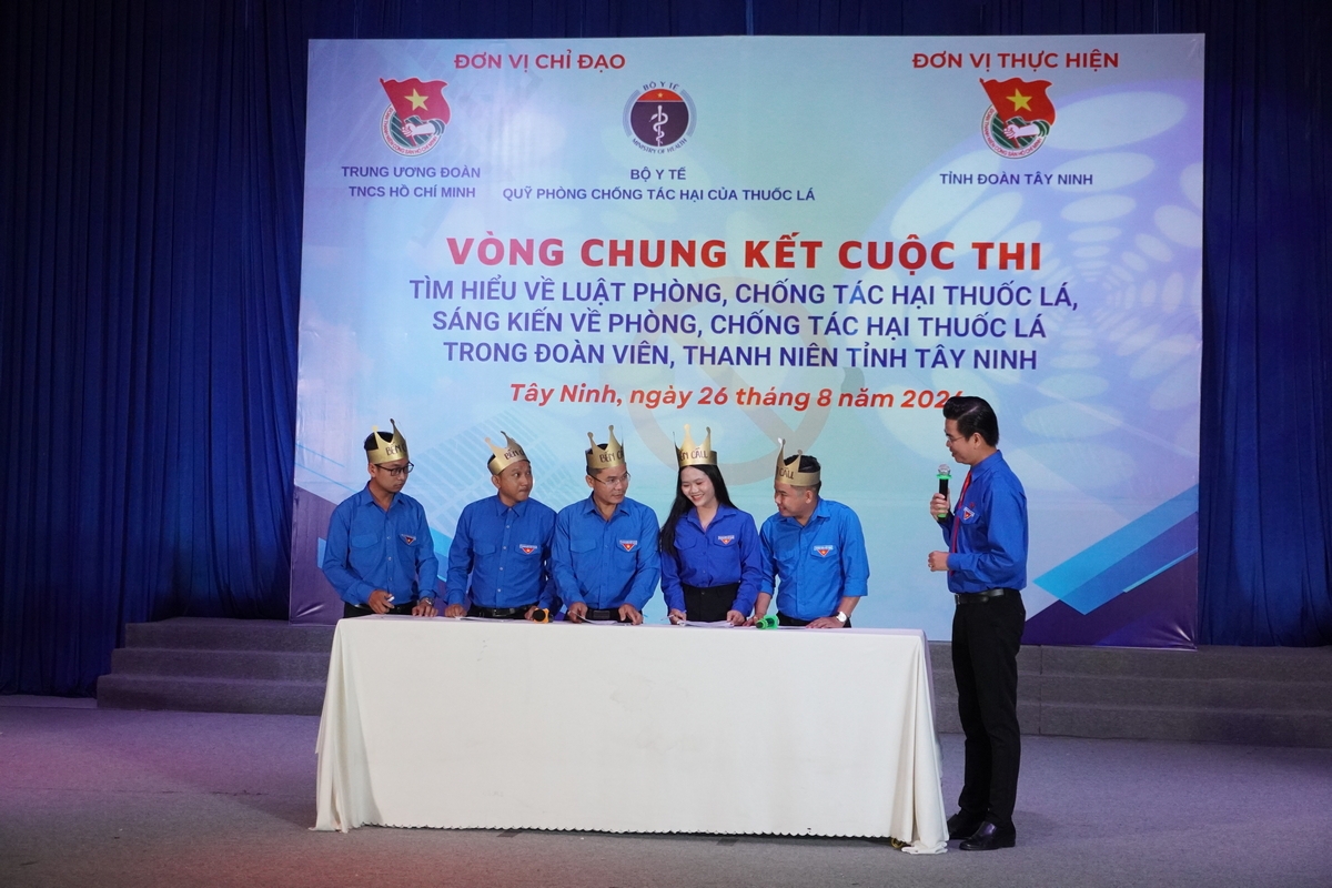 Chung kết cuộc thi tìm hiểu về Luật Phòng, chống tác tại thuốc lá trong đoàn viên thanh niên tỉnh Tây Ninh