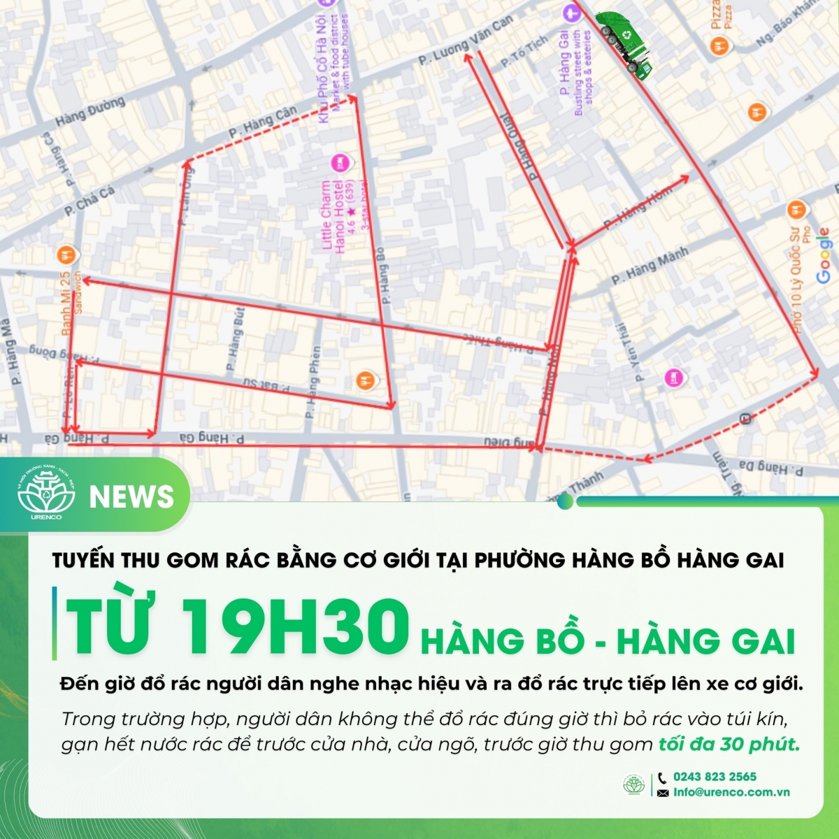 Urenco Hà Nội: Triển khai mô hình thu gom rác trực tiếp