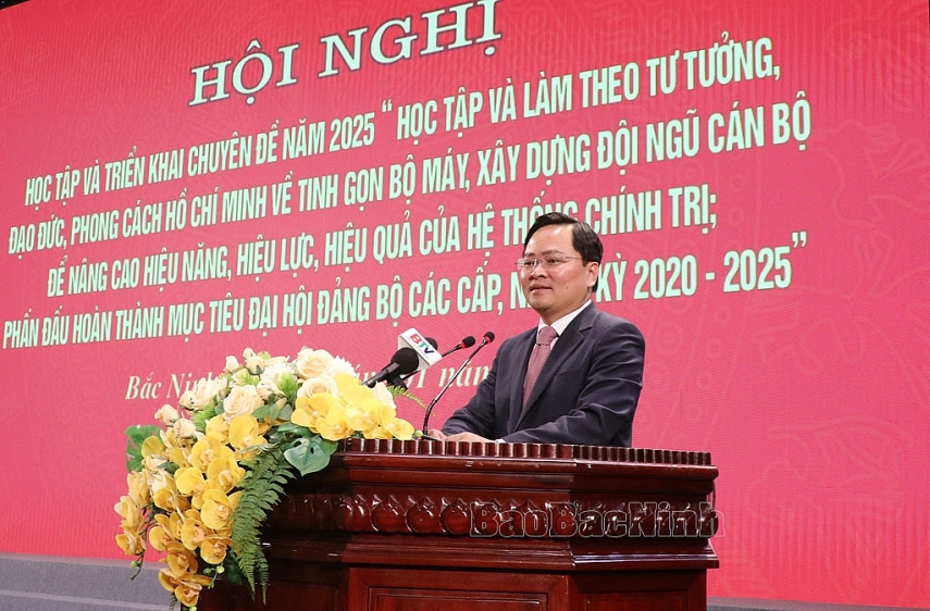 Tỉnh ủy Bắc Ninh học tập và triển khai chuyên đề năm 2025