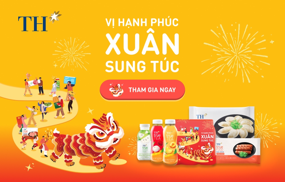 Gom hạnh phúc ngập tràn với quà tặng tốt cho sức khỏe đón TẾT 2025 của các nhãn hàng đồ uống TH