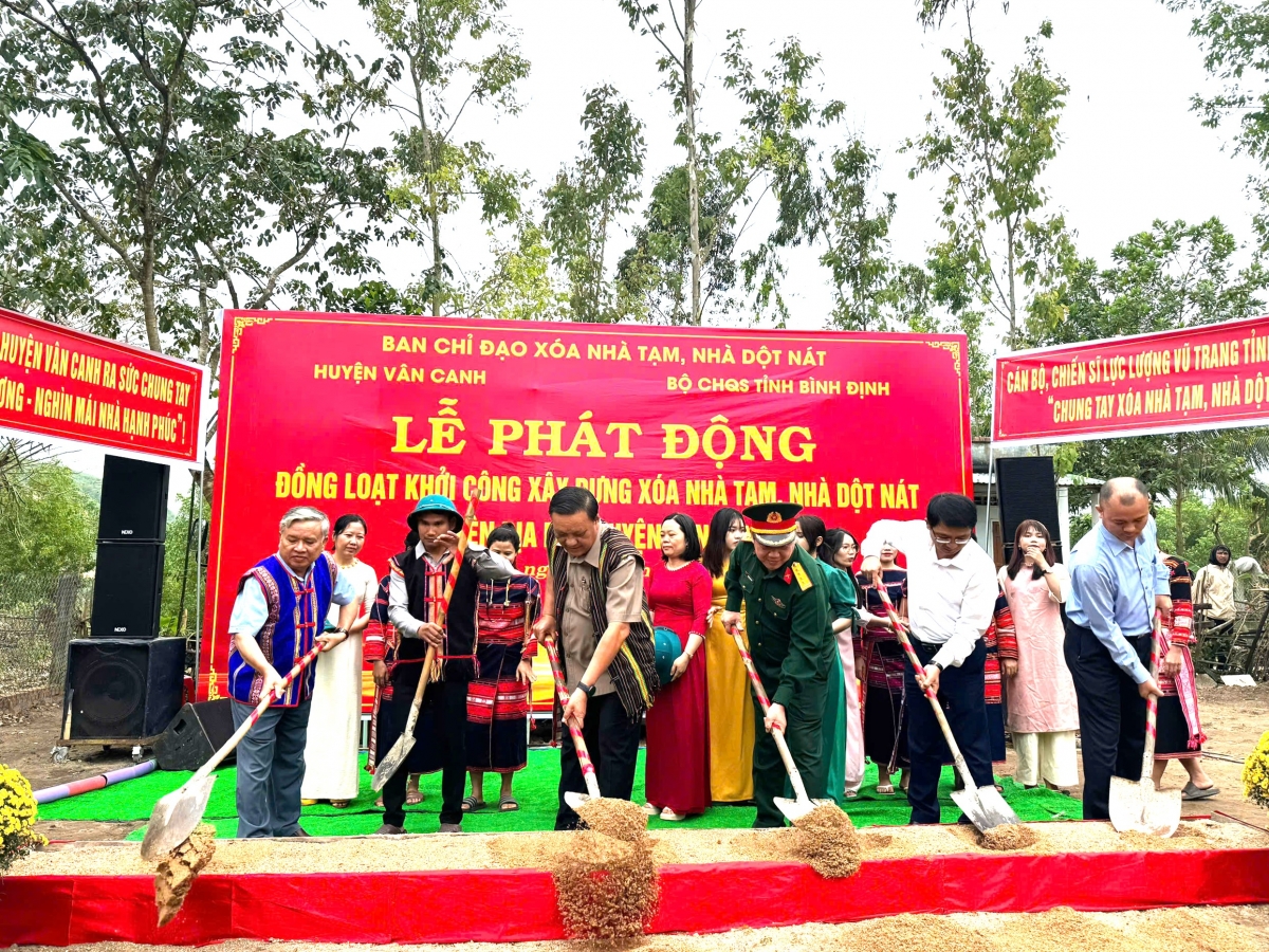 Tỉnh Bình Định đang nỗ lực đẩy nhanh tiến độ chương trình xóa nhà tạm, nhà dột nát, phấn đấu hoàn thành mục tiêu 100% trong tháng 5/2025