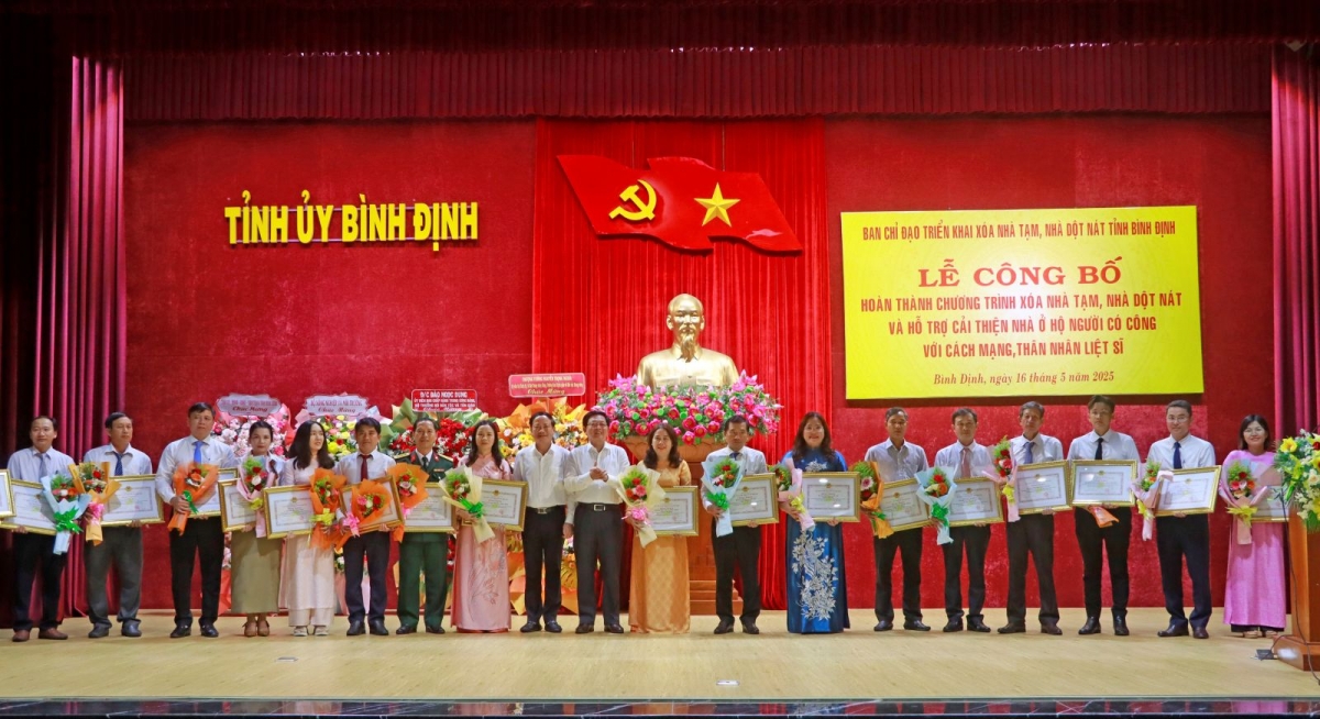 Bình Định hoàn thành 100% chương trình xóa nhà tạm, nhà dột nát, vượt tiến độ trước 7 tháng