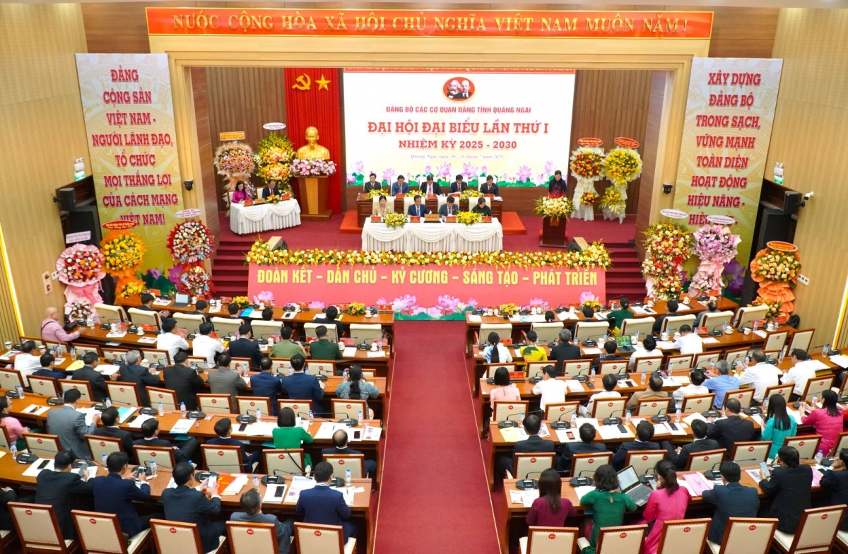 Ngày 31/7, Đảng bộ các cơ quan Đảng tỉnh tổ chức Đại hội đại biểu lần thứ I, nhiệm kỳ 2025 – 2030 thành công, tốt đẹp (Ảnh: TD)
