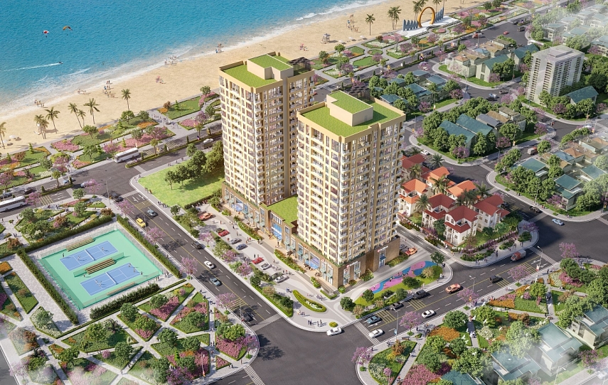 Căn hộ cao cấp Pearl Residence khơi mạch sống sang giữa sóng vàng biển ngọc