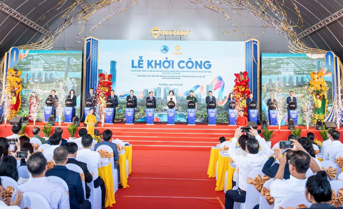 Lễ khởi công siêu dự án Khu Công viên văn hóa vui chơi giải trí, thương mại dịch vụ cao cấp (Da Nang Downtown)