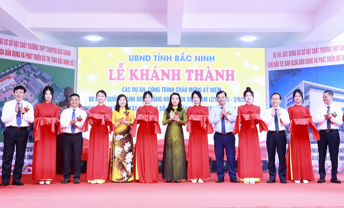 Bắc Ninh khởi công và khánh thành 5 dự án lớn nhân dịp 80 năm Cách mạng tháng 8 và Quốc khánh 2/9 Bắc Ninh khởi công và khánh thành 5 dự án lớn nhân dịp 80 năm Cách mạng tháng 8 và Quốc khánh 2/9