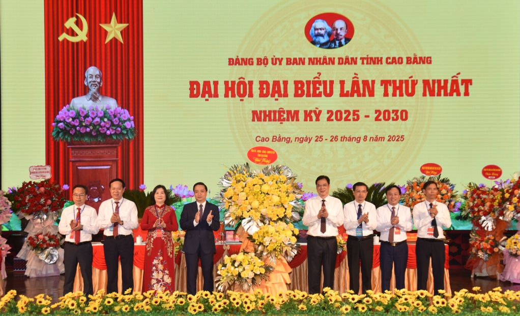 Đại hội đại biểu Đảng bộ UBND tỉnh Cao Bằng lần thứ I, nhiệm kỳ 2025 - 2030 thành công tốt đẹp