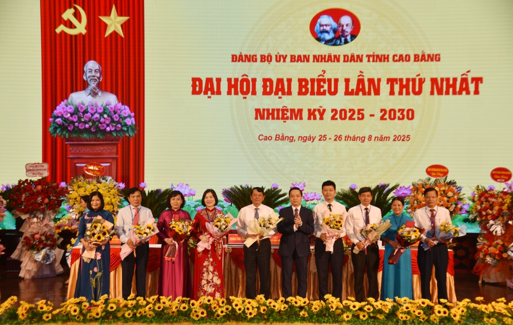 Đại hội đại biểu Đảng bộ UBND tỉnh Cao Bằng lần thứ I, nhiệm kỳ 2025 - 2030 thành công tốt đẹp