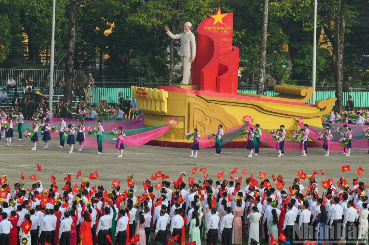 [Ảnh] Toàn cảnh lễ diễu binh, diễu hành kỷ niệm 80 năm Cách mạng Tháng Tám thành công và Quốc khánh 2/9