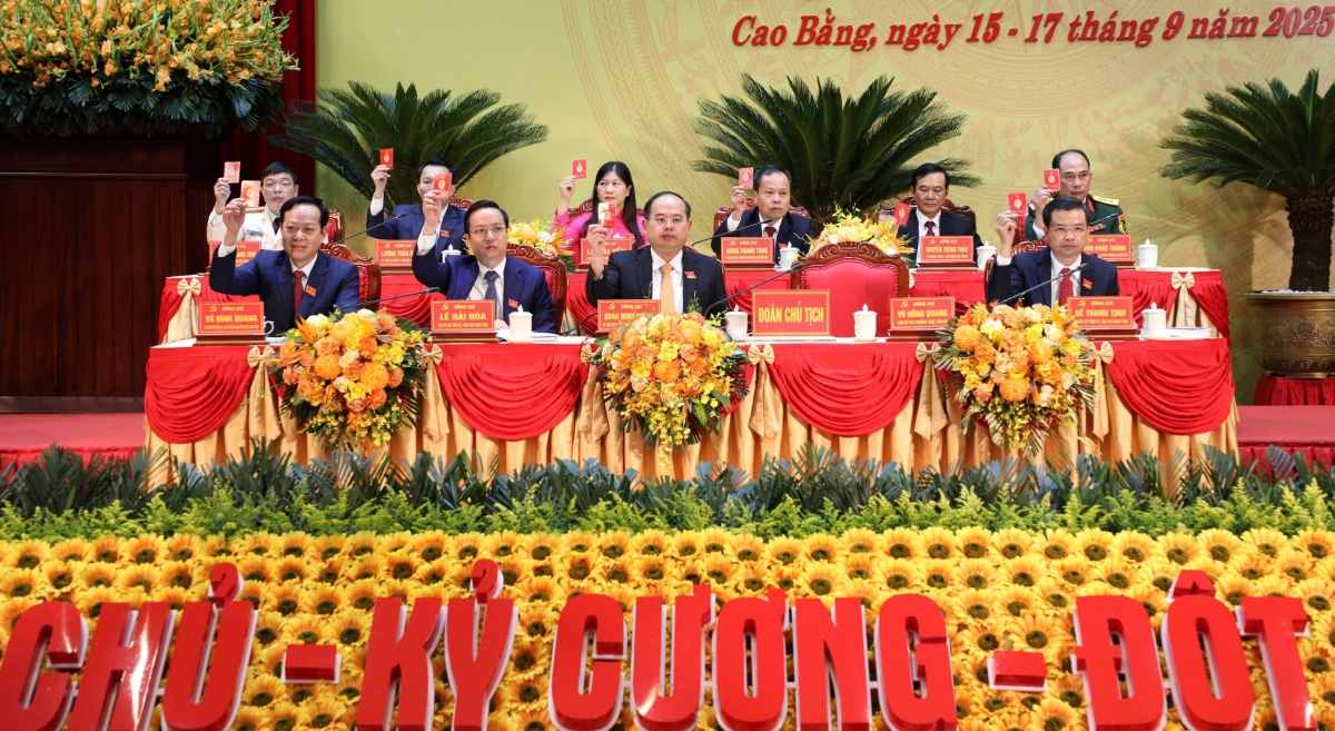 399 đại biểu chính thức tham dự Đại hội đại biểu Đảng bộ tỉnh Cao Bằng lần thứ XX, nhiệm kỳ 2025 – 2030