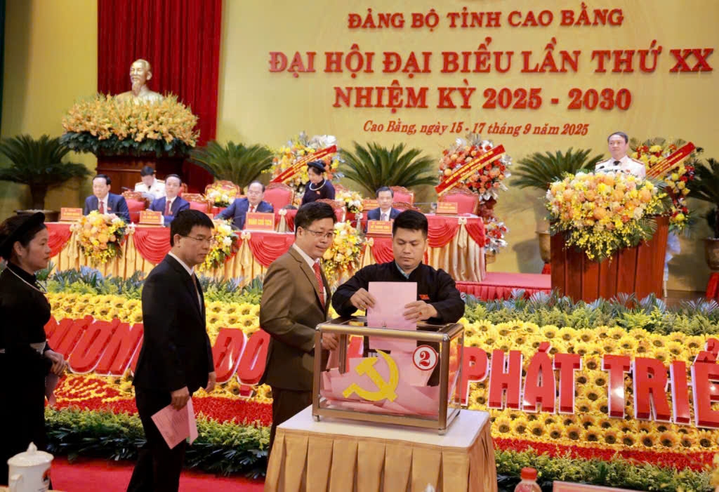 Đại hội đại biểu Đảng bộ tỉnh Cao Bằng lần thứ XX, nhiệm kỳ 2025 – 2030 đã thành công tốt đẹp
