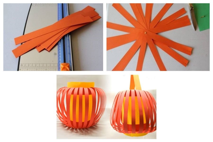 Lồng đèn từ giấy tái chế: Lồng đèn từ giấy tái chế: