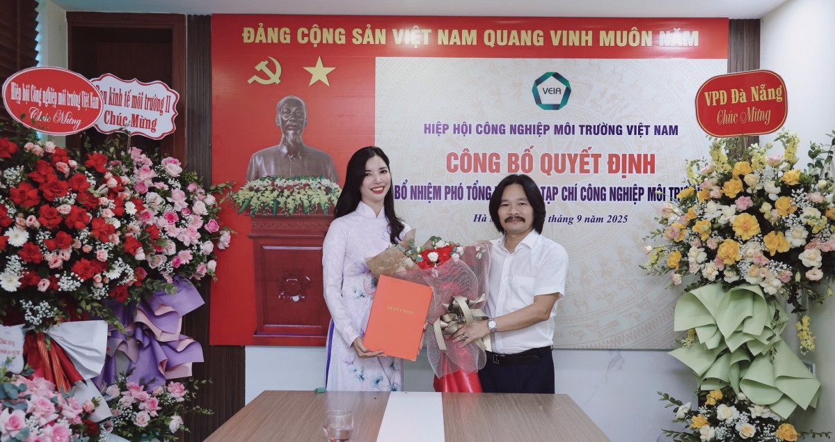 Công bố Quyết định bổ nhiệm Phó Tổng biên tập Tạp chí Công nghiệp môi trường