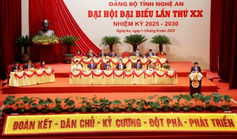Đại hội đại biểu Đảng bộ tỉnh Nghệ An lần thứ XX, nhiệm kỳ 2025-2030: Xây dựng Đảng bộ và hệ thống chính trị trong sạch, vững mạnh