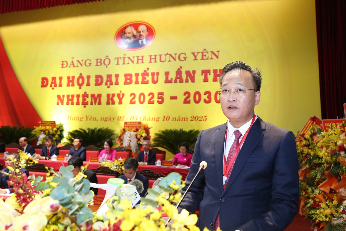 Đại hội đại biểu Đảng bộ tỉnh Hưng Yên lần thứ I, nhiệm kỳ 2025 - 2030 thành công tốt đẹp