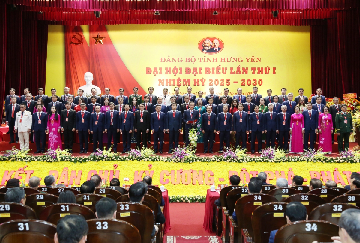 Đại hội đại biểu Đảng bộ tỉnh Hưng Yên lần thứ I, nhiệm kỳ 2025 - 2030 thành công tốt đẹp