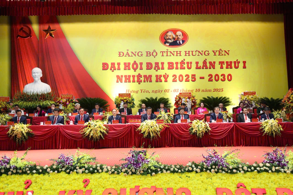 Đại hội đại biểu Đảng bộ tỉnh Hưng Yên lần thứ I, nhiệm kỳ 2025 - 2030 thành công tốt đẹp