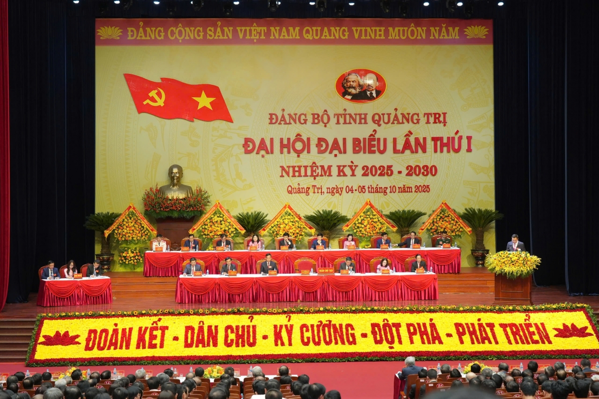 Ngày 5/10, tỉnh Quảng Trị đã tổ chức Đại hội Đại biểu Đảng bộ tỉnh lần thứ I, nhiệm kỳ 2025 - 2030 Ngày 5/10, tỉnh Quảng Trị đã tổ chức Đại hội Đại biểu Đảng bộ tỉnh lần thứ I, nhiệm kỳ 2025 - 2030