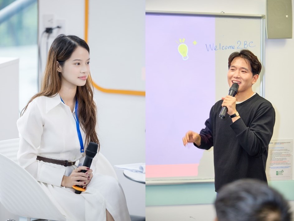 Workshop “Learning Hacks” được dẫn dắt bởi các gương mặt trẻ tài năng: content creator Thiện Khiêm và MC Hà Thảo Trang.