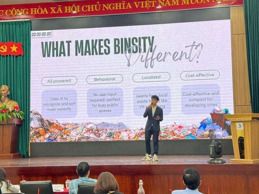 Tác giả chia sẻ những khác biệt của BINSITy với các lại thùng rác khác