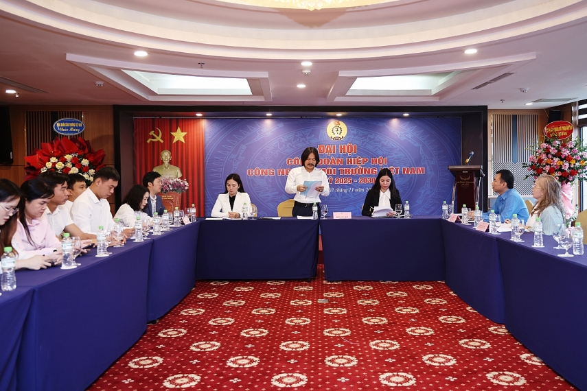 Đại hội Công đoàn Hiệp hội Công nghiệp môi trường Việt Nam nhiệm kỳ 2025 - 2030 thành công tốt đẹp