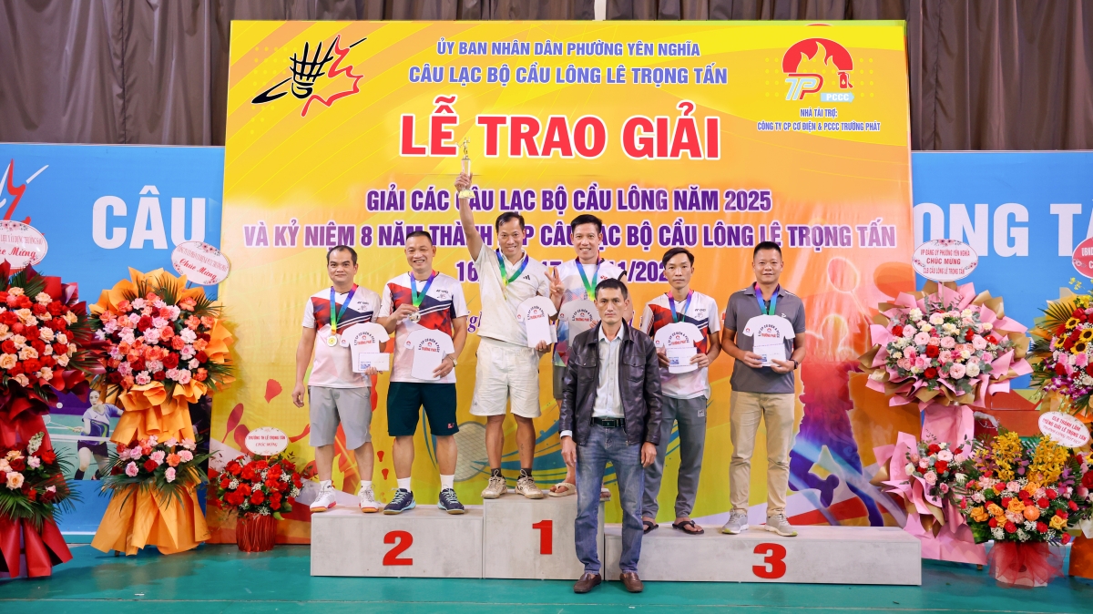 Tổ chức thành công Giải các Câu lạc bộ cầu lông năm 2025 và kỷ niệm 8 năm thành lập Clb cầu lông Lê Trọng Tấn