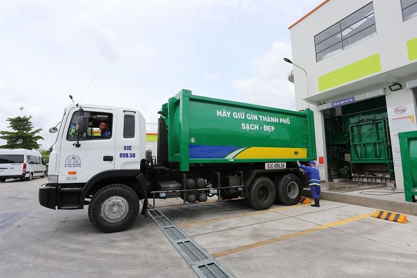 Trạm trung chuyển chất thải rắn áp dụng công nghệ, máy móc thiết bị hiện đại do Việt Nam sản xuất Trạm trung chuyển chất thải rắn áp dụng công nghệ, máy móc thiết bị hiện đại do Việt Nam sản xuất