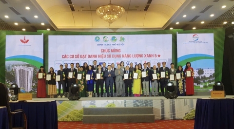 87 cơ sở tại Hà Nội được vinh danh Năng lượng xanh