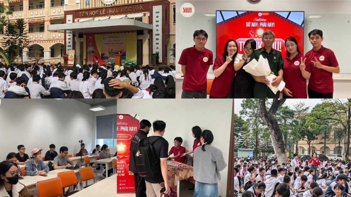 Nhóm sinh viên VieTory đưa sản phẩm của mình tới với các trường học. (Ảnh nhân vật cung cấp) Nhóm sinh viên VieTory đưa sản phẩm của mình tới với các trường học. (Ảnh nhân vật cung cấp)