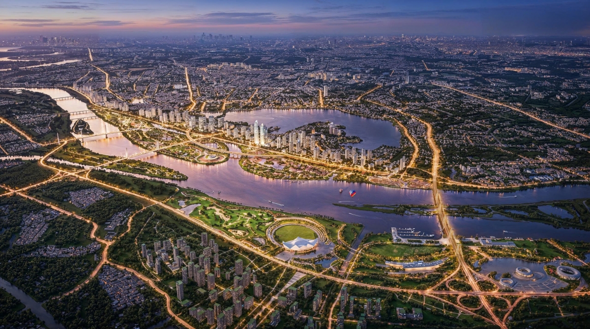 Hà Nội khởi công dự án đầu tư xây dựng Trục Đại lộ Cảnh quan sông Hồng