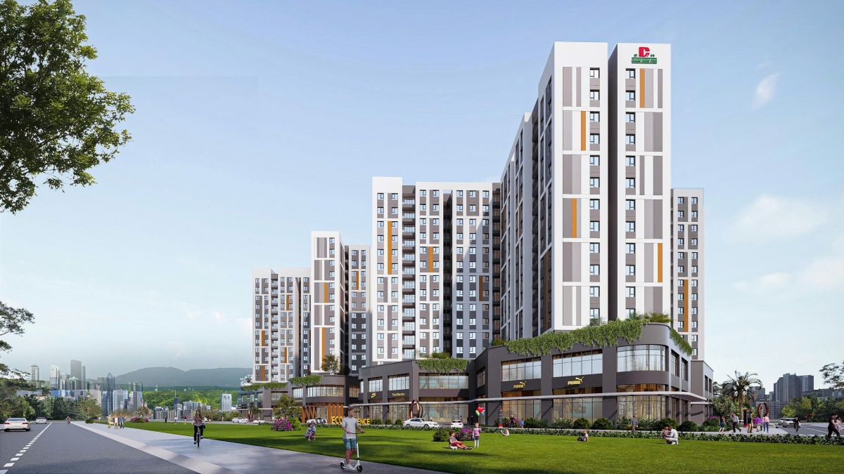 Phối cảnh dự án nhà ở xã hội tại khu đất số 3, khu B thuộc KDC nam cầu Cẩm Lệ