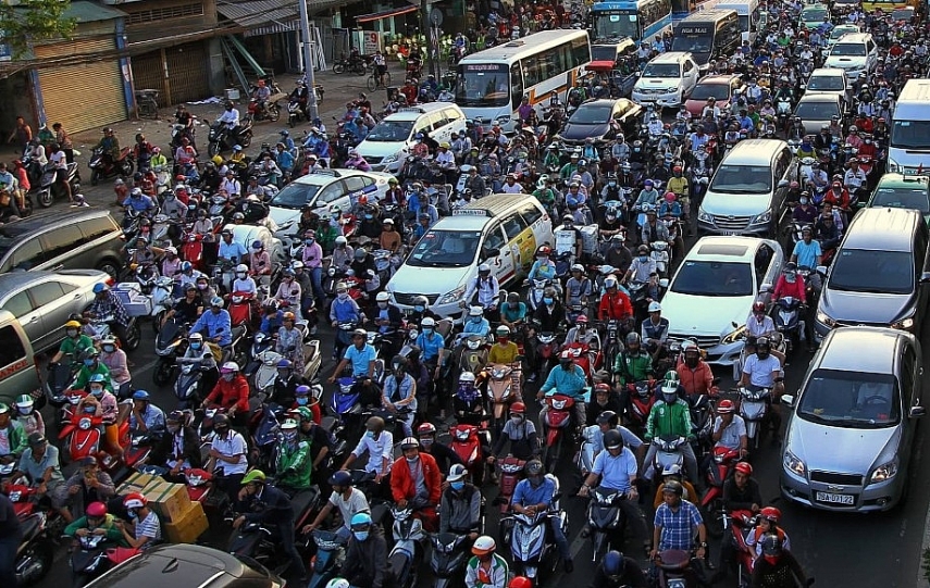 Theo thống kê sơ bộ, trên địa bàn TP. Hồ Chí Minh hiện nay có hơn 11 triệu mô tô, xe gắn máy phải thực hiện kiểm định khí thải. Ảnh minh họa