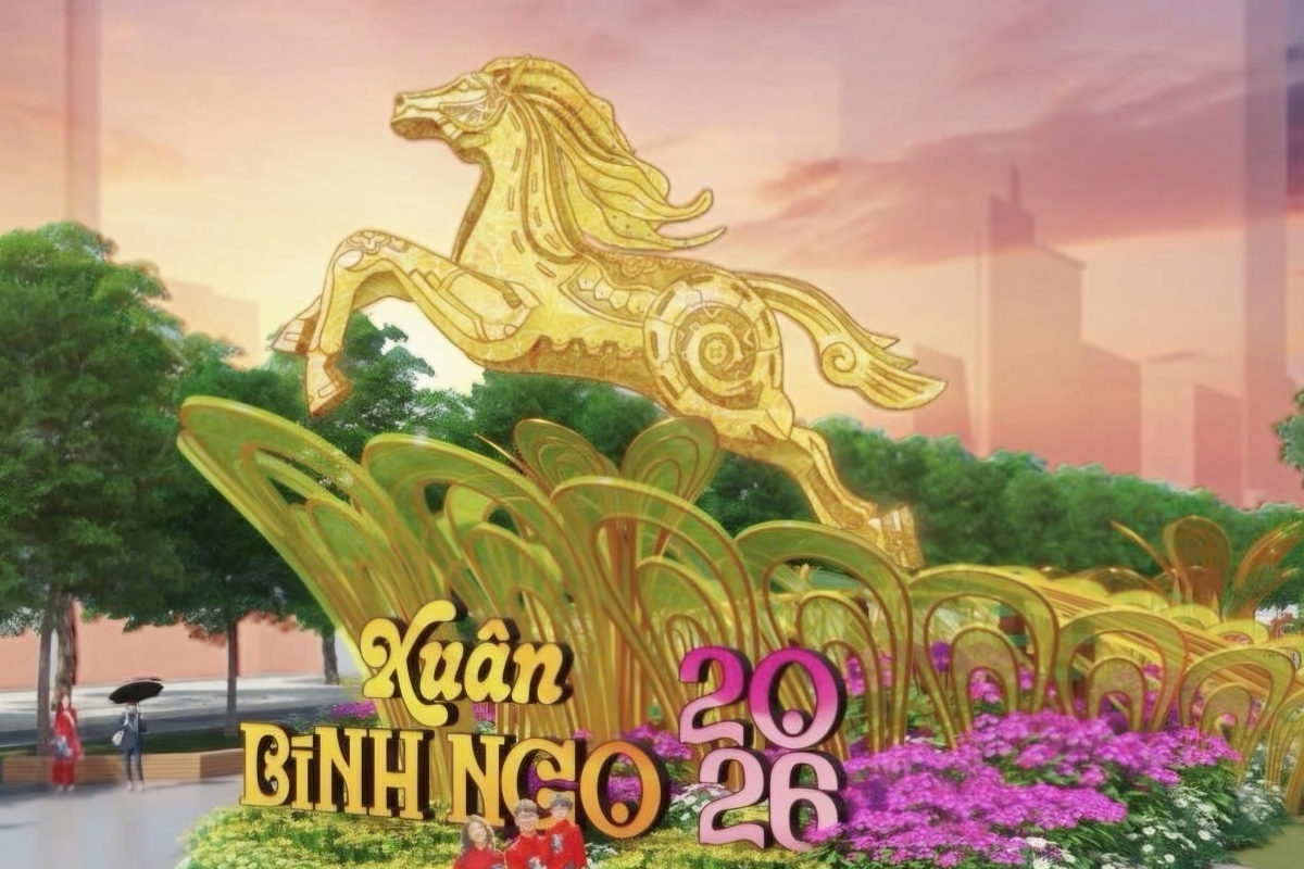 Khi “bản sắc Tết” hòa cùng “cam kết xanh” ở Đường hoa Nguyễn Huệ 2026