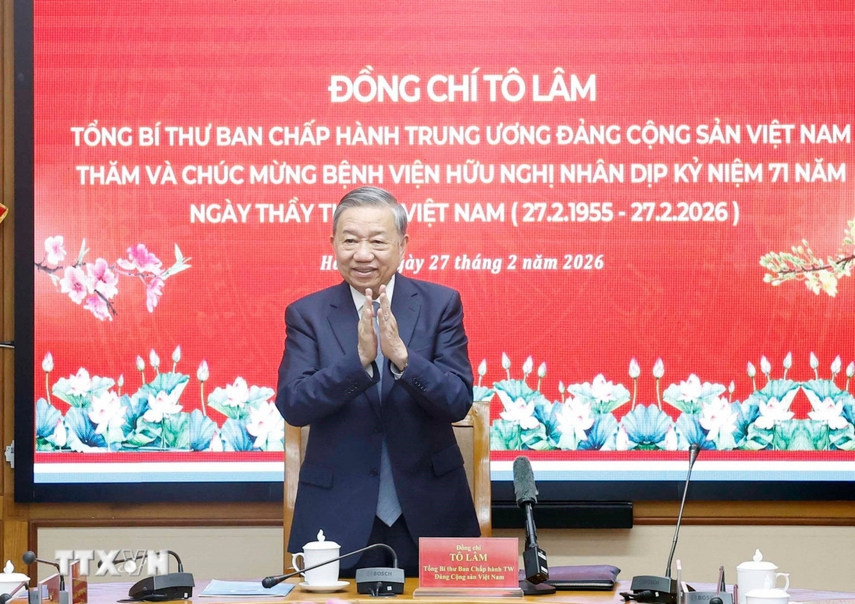 Toàn văn phát biểu của Tổng Bí thư Tô Lâm tại Bệnh viện Hữu Nghị nhân kỷ niệm 71 năm Ngày Thầy thuốc Việt Nam Toàn văn phát biểu của Tổng Bí thư Tô Lâm tại Bệnh viện Hữu Nghị nhân kỷ niệm 71 năm Ngày Thầy thuốc Việt Nam