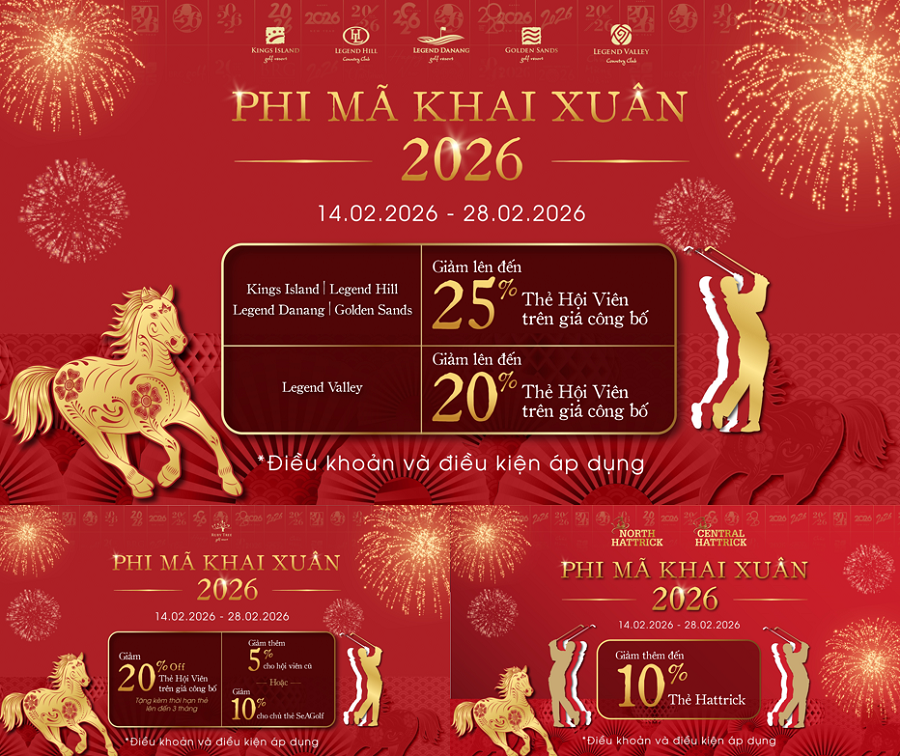 Đón Xuân Bính Ngọ 2026 cùng ưu đãi đặc quyền từ BRG GOFL