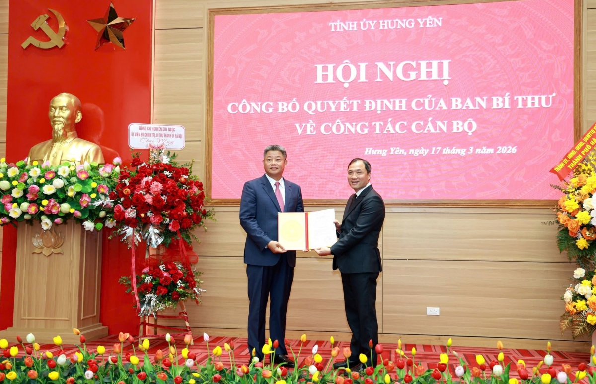 Ban Bí thư Trung ương Đảng điều động, chỉ định Phó Chủ tịch UBND thành phố Hà Nội giữ chức Phó Bí thư Tỉnh ủy Hưng Yên nhiệm kỳ 2025 - 2030