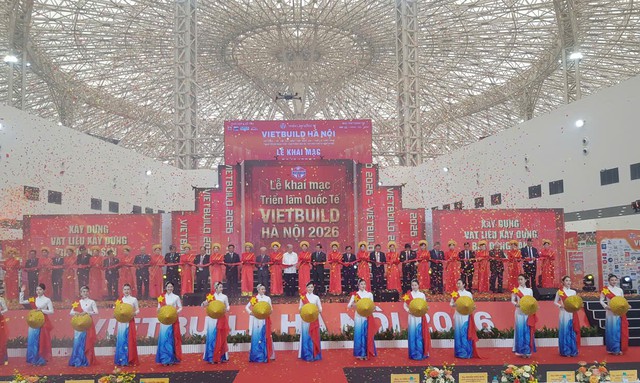 2.500 gian hàng được trưng bày tại Triển lãm Quốc tế Vietbuild Hà Nội 2026